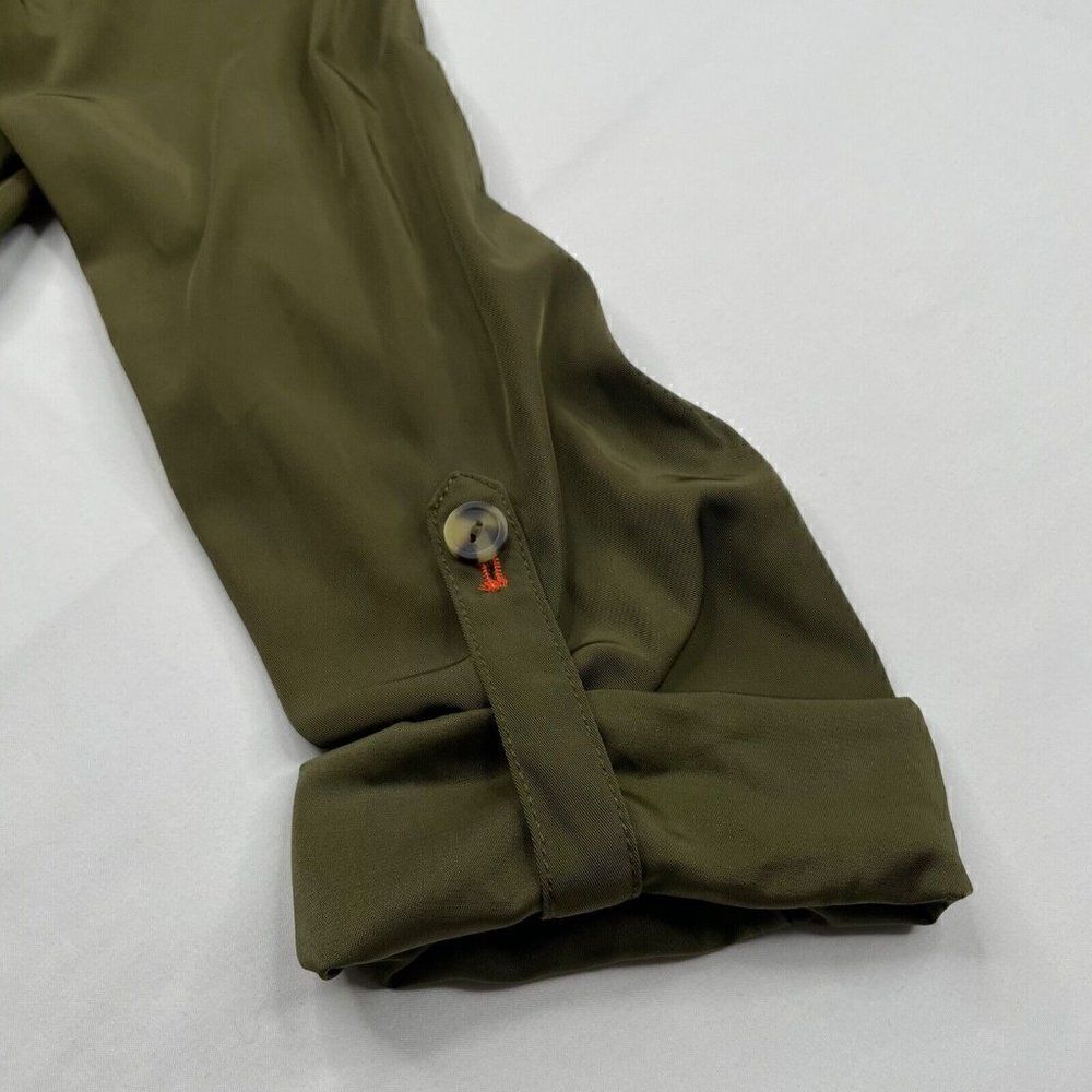 Anthropologie Gisborne Obi Trench Anorak Jacket Green - Picture 12 of 15
